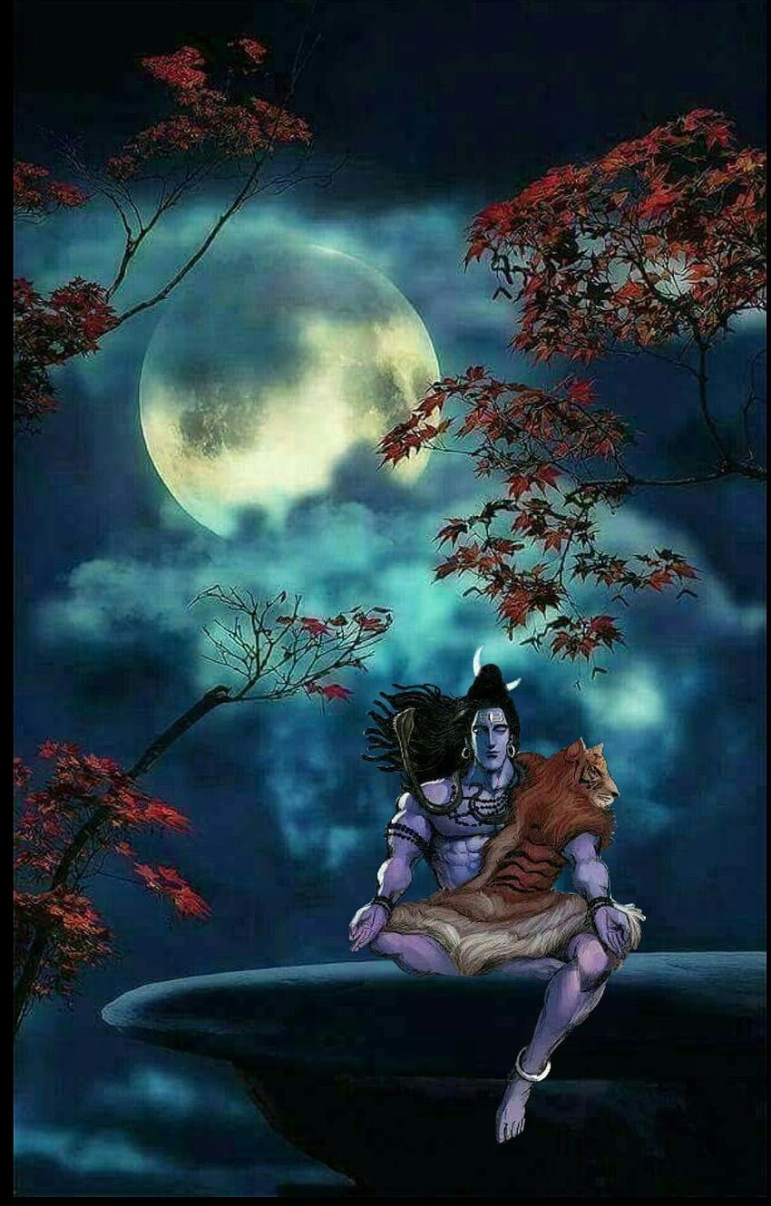 Lord Shiva as adiyogi in creative art painting. Lord shiva painting, Shiva, Shiva tandav, Shiva Artistic HD phone wallpaper