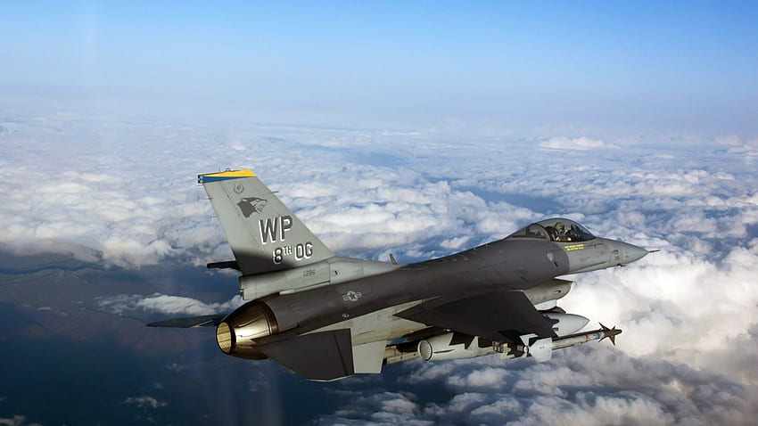 военни самолети, самолети, реактивни самолети, General Dynamics F 16 Fighting, F-16 HD тапет