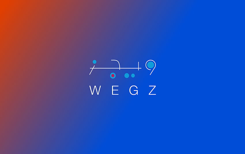 Wegz experimental wordmark logo HD wallpaper