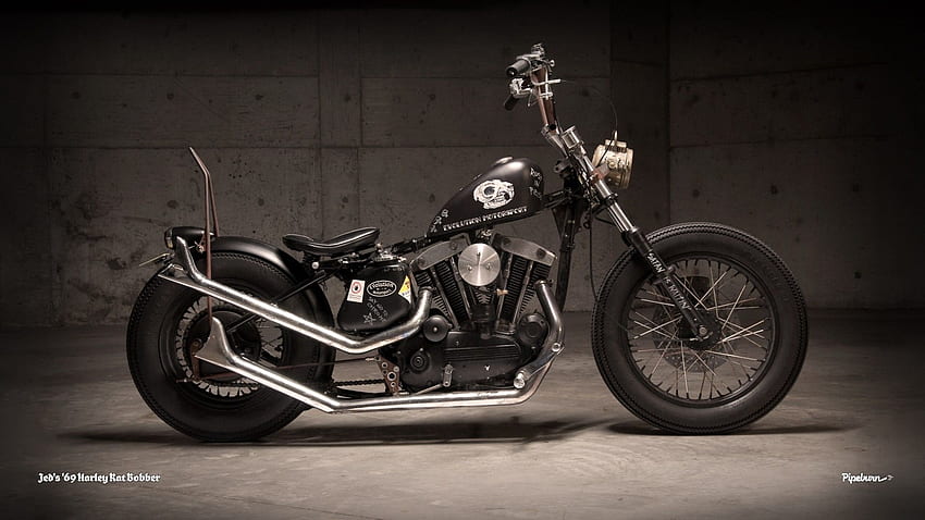 Bobber Motorcycle, Old School Harley-Davidson HD wallpaper