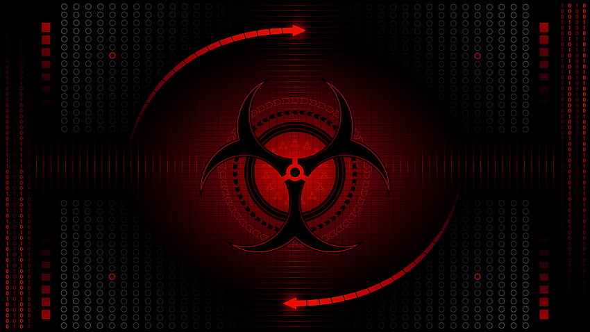 Biohazard, Red Biohazard HD wallpaper