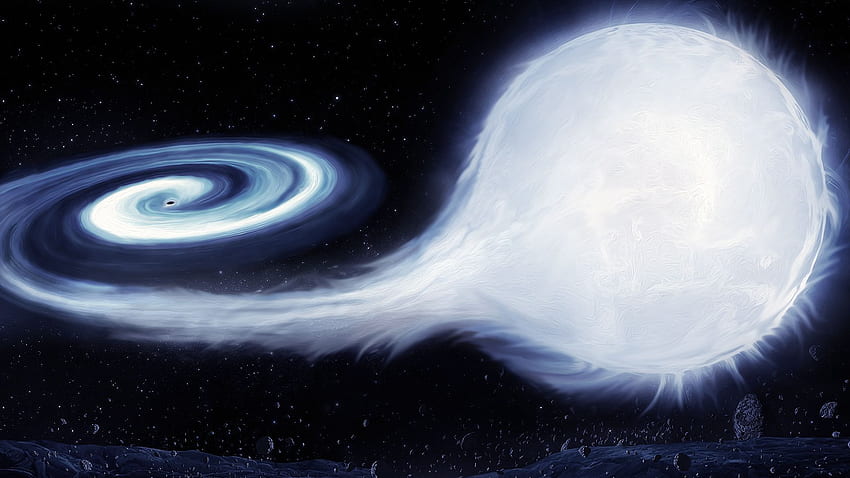 블랙홀 먹는 별 . 별 별 블랙홀 공간, 실제 블랙홀 HD 월페이퍼