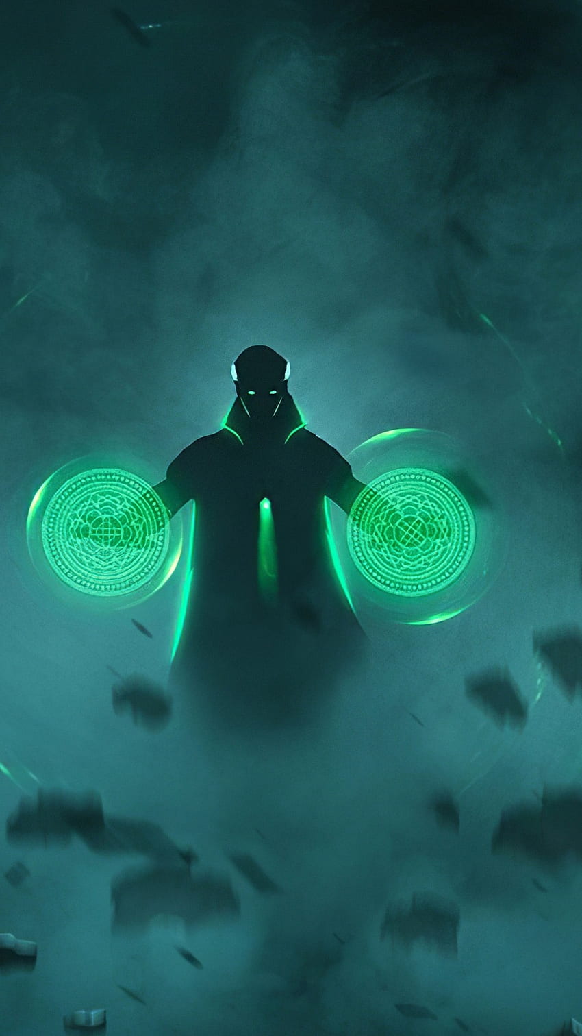 Doctor Strange im Multiversum des Wahnsinns, Blaues Thema, Böse HD-Handy-Hintergrundbild