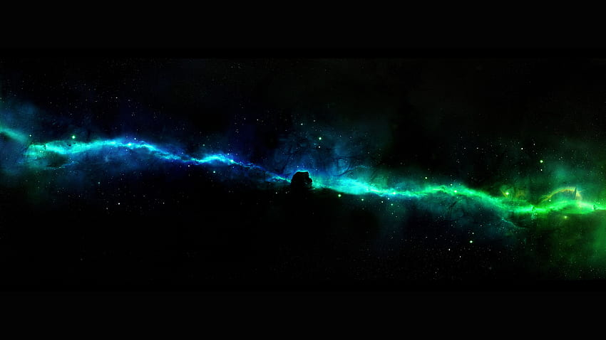 Star Road River Space Dunkle Aurora, Panorama-Raum HD-Hintergrundbild