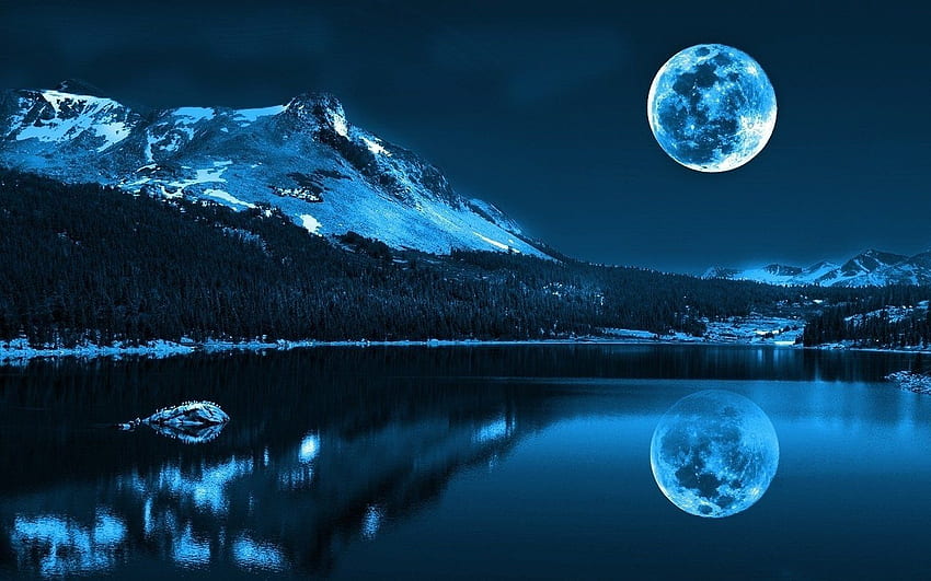 Night and Background, Night Landscape HD wallpaper