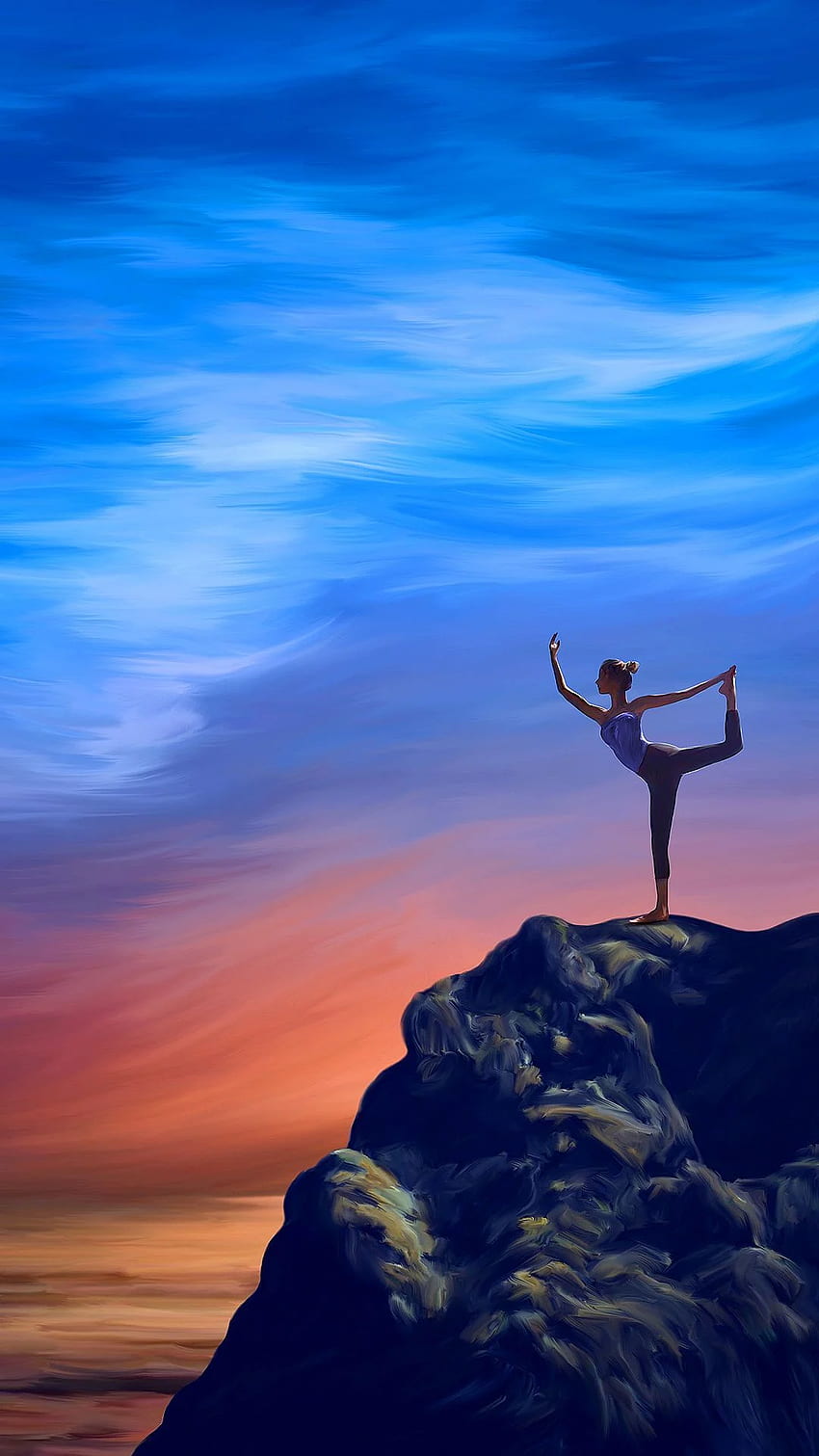 Йога за мобилни устройства – произведения на изкуството. iPhone йога, йога фон, йога изкуство HD тапет за телефон