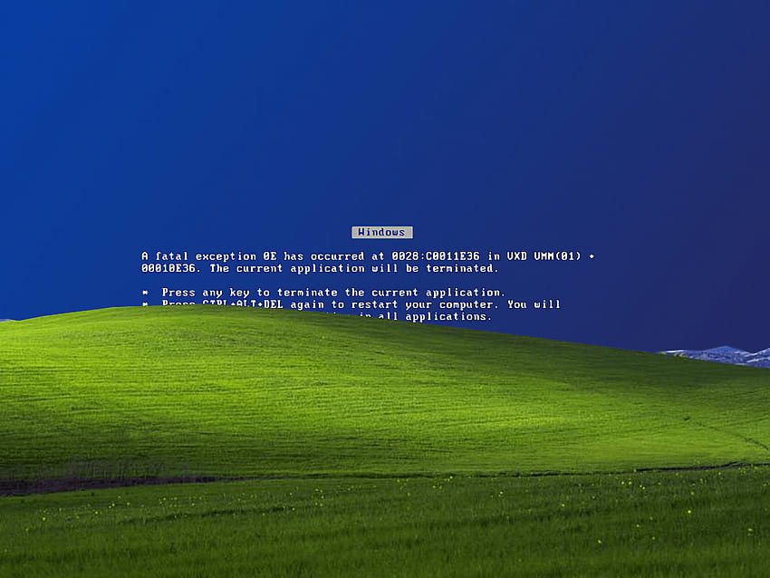 Blue Screen Of Death Microsoft Windows XP Error HD wallpaper
