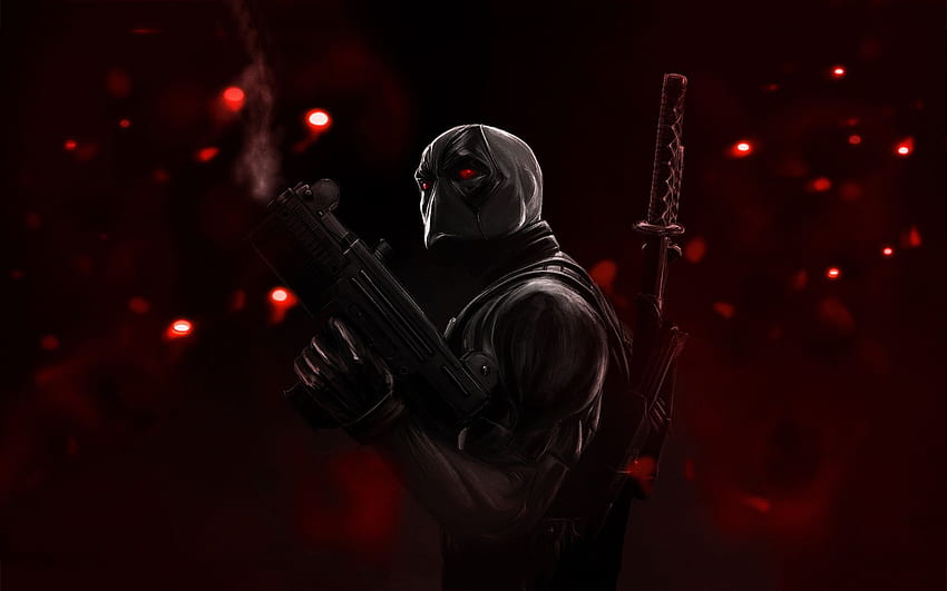 Sci fi sains alien senjata senapan mesin senapan serbu pembunuh, Dark Assassin Wallpaper HD