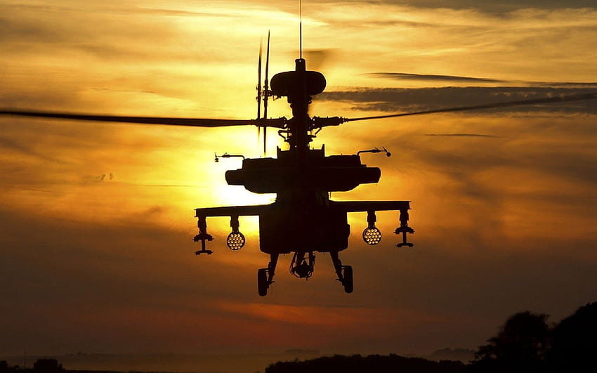 puestas de sol, ejército, helicópteros, vuelo, grafía, Ejército de EE. UU., Apache, arte militar de EE. UU. fondo de pantalla