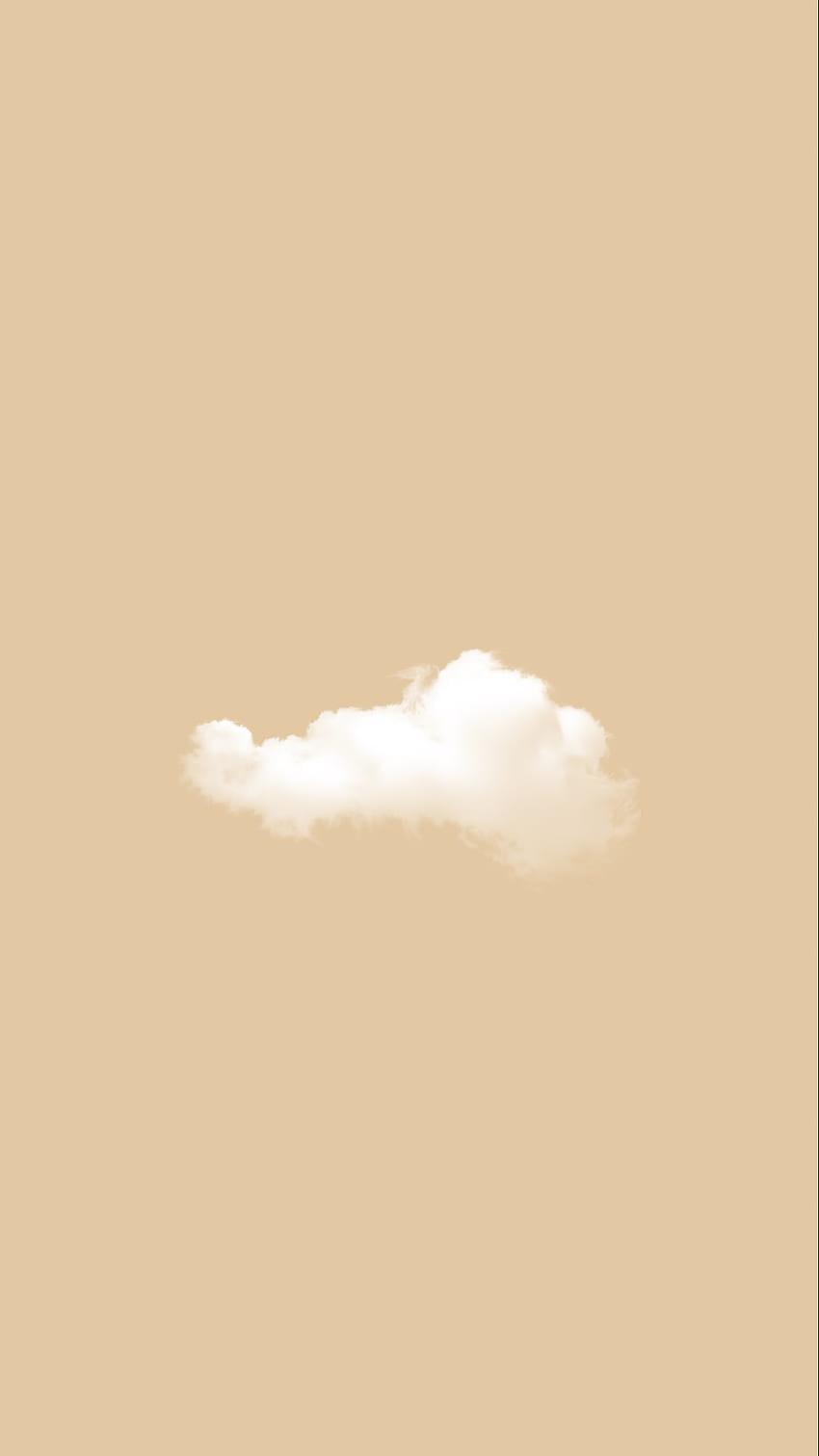 cloud beige aesthetic, Beige Aesthetic Phone HD phone wallpaper