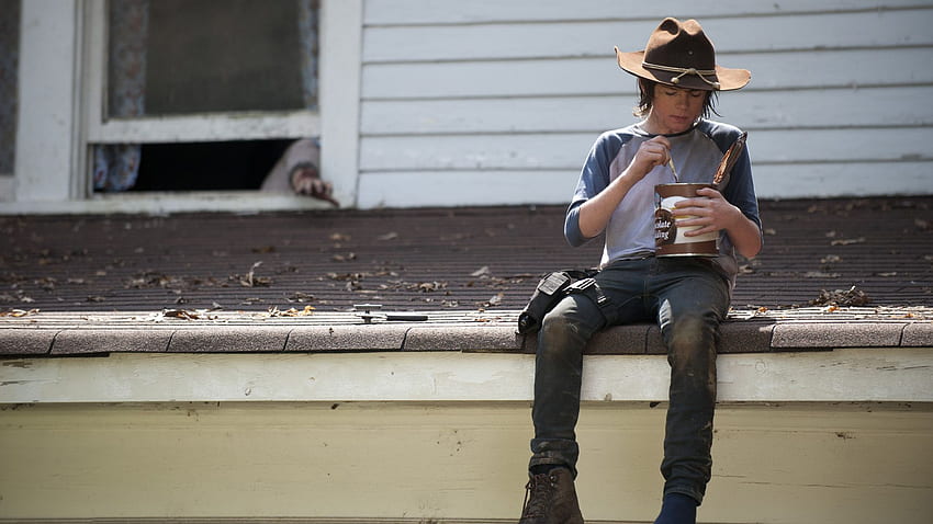 „Walking Dead“-Fans haben genug von Carl und seinem Puddingfass Carl Grimes HD-Hintergrundbild
