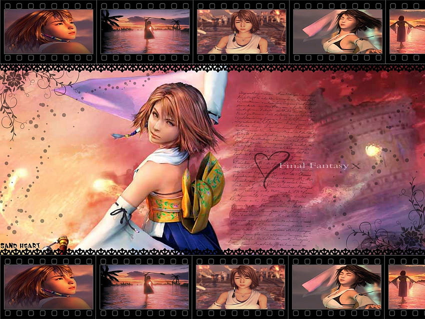 Yuna, dance, final fantasy X, water, female HD wallpaper