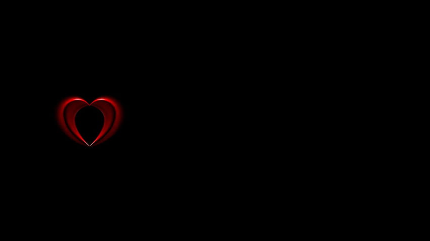 Hearts with Black Background, Minimalist Heart HD wallpaper | Pxfuel