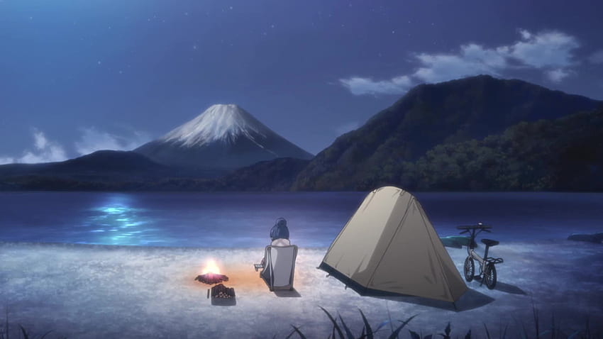 GIF do acampamento Yuru papel de parede HD
