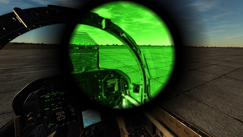 OUTDATED BROKEN See Desc.*** F A 18C Hornet: Night Vision Goggles Mod HD wallpaper