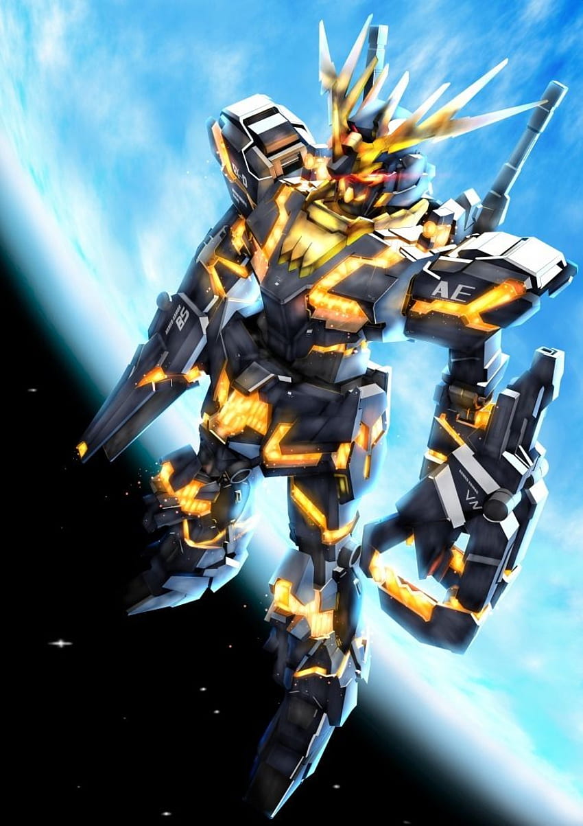 Banshee. Gundam, arte Gundam, Gundam unicorno Sfondo del telefono HD