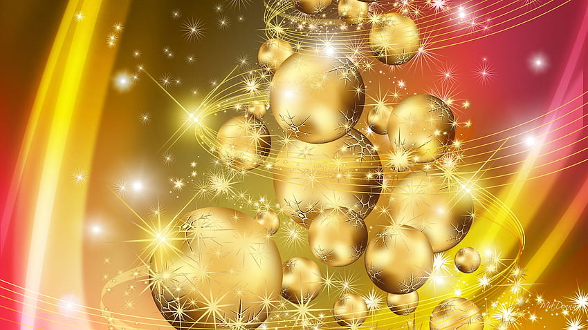 Celebrate in Style, feliz navidad, firefox persona, balls, gold, sparkles, pink, bright, christmas, decorations HD wallpaper