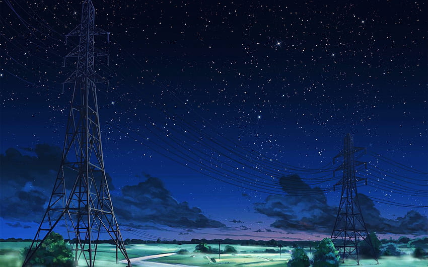 Anime Night Sky, Night Sky Art HD wallpaper | Pxfuel