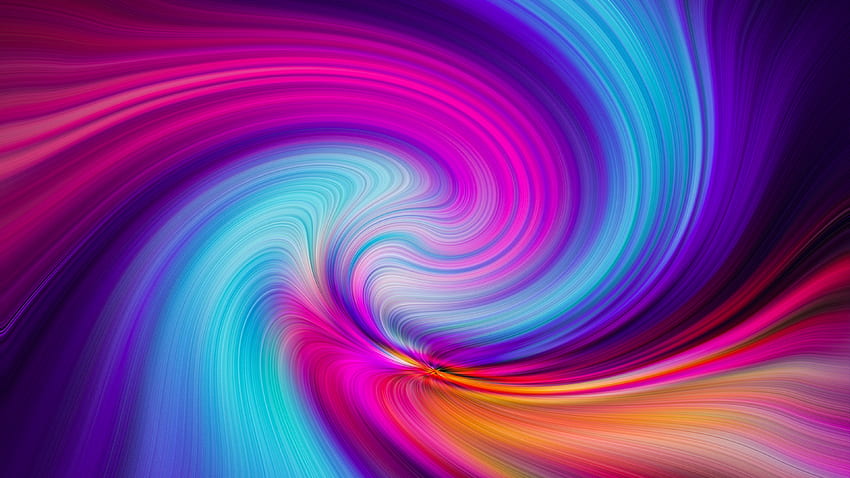 Colorful, swirl of colors, art HD wallpaper