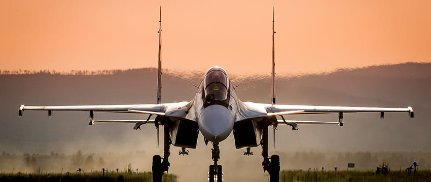 Sukhoi Su 30, Avión de combate, Militar, Plano, Doble ancho, panorámica, , 420, 2560X1080 Militar fondo de pantalla
