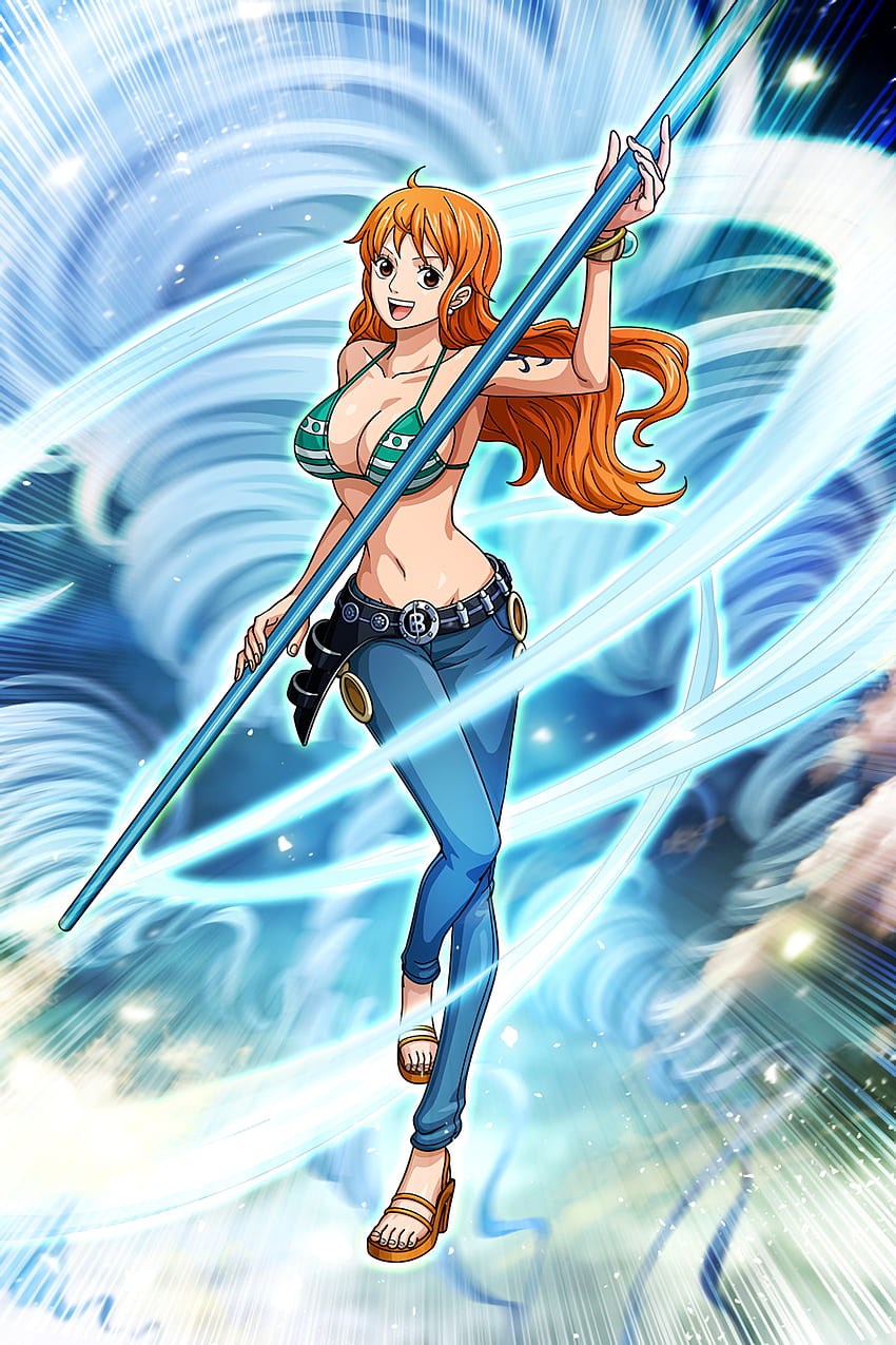 Nami One Piece Red 4K Wallpaper iPhone HD Phone 9681h