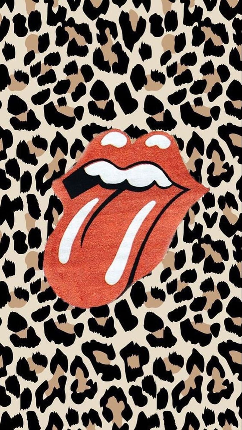 Rolling Stones Cheetah Background. Cheetah print , Preppy , Stone , Cute Rolling Stones HD phone wallpaper