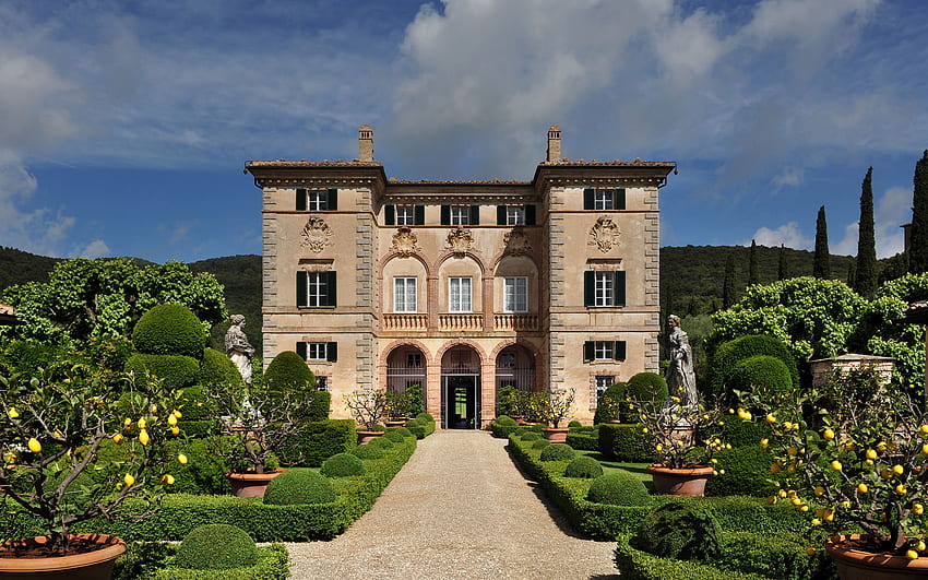 Villa de lujo, Villa Celine, Toscana, Italia, Europa - Mansión privada en Italia, Villa italiana fondo de pantalla