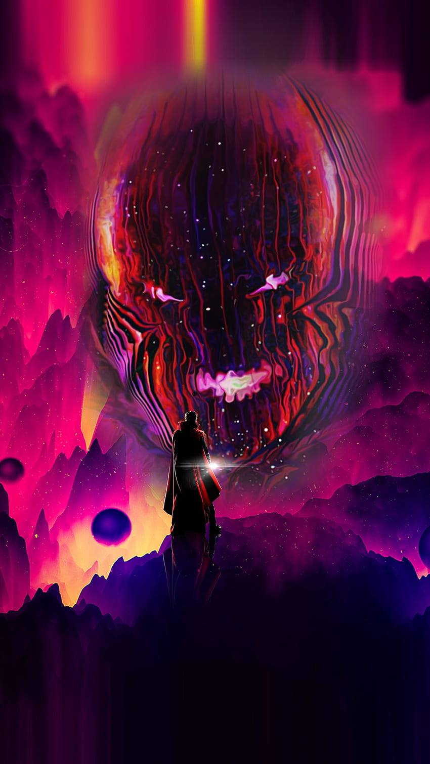 Doctor Strange, fan art, dark dimension, art HD phone wallpaper