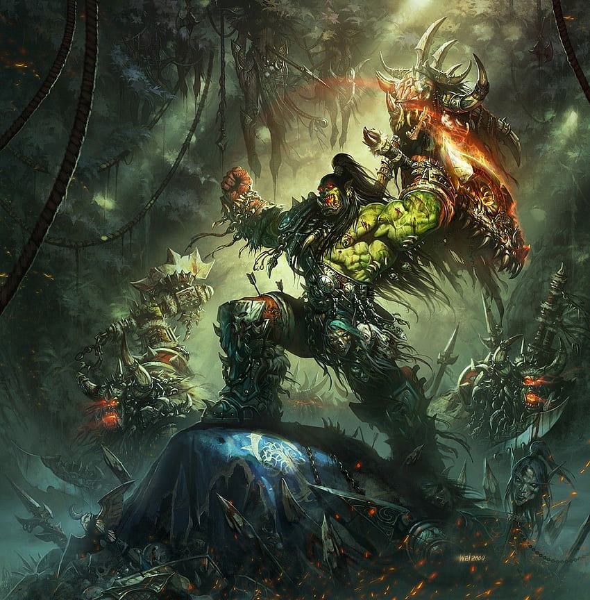 Grom Hellscream. World of warcraft , World of warcraft, Warcraft orc HD phone wallpaper