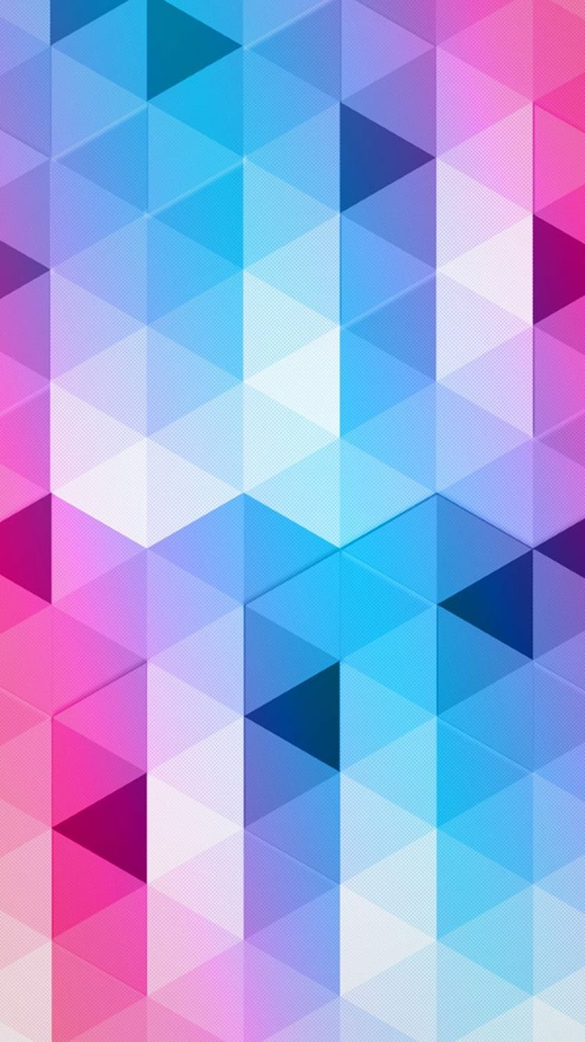 Модел на неонови цветни триъгълници iPhone 6 - . iPhoneWalls HD тапет за телефон