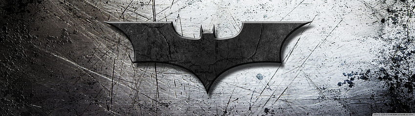 Batman Logo Ultra Background untuk : Layar lebar, 3840X1080 Batman Wallpaper HD