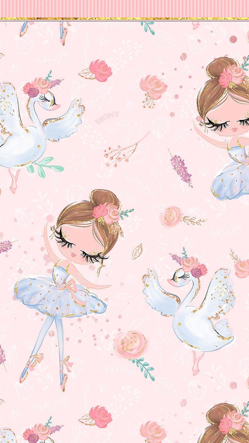 Phone Cute Pink Swan Lake, Cute Ballerina HD phone wallpaper