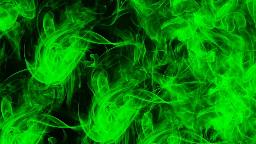 Grüne Flamme, grünes Feuer HD-Hintergrundbild