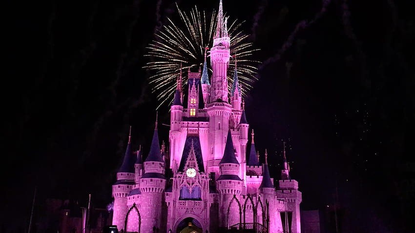 Cinderella Castle Fireworks: Happily Ever After, Disney Castle Fireworks HD wallpaper