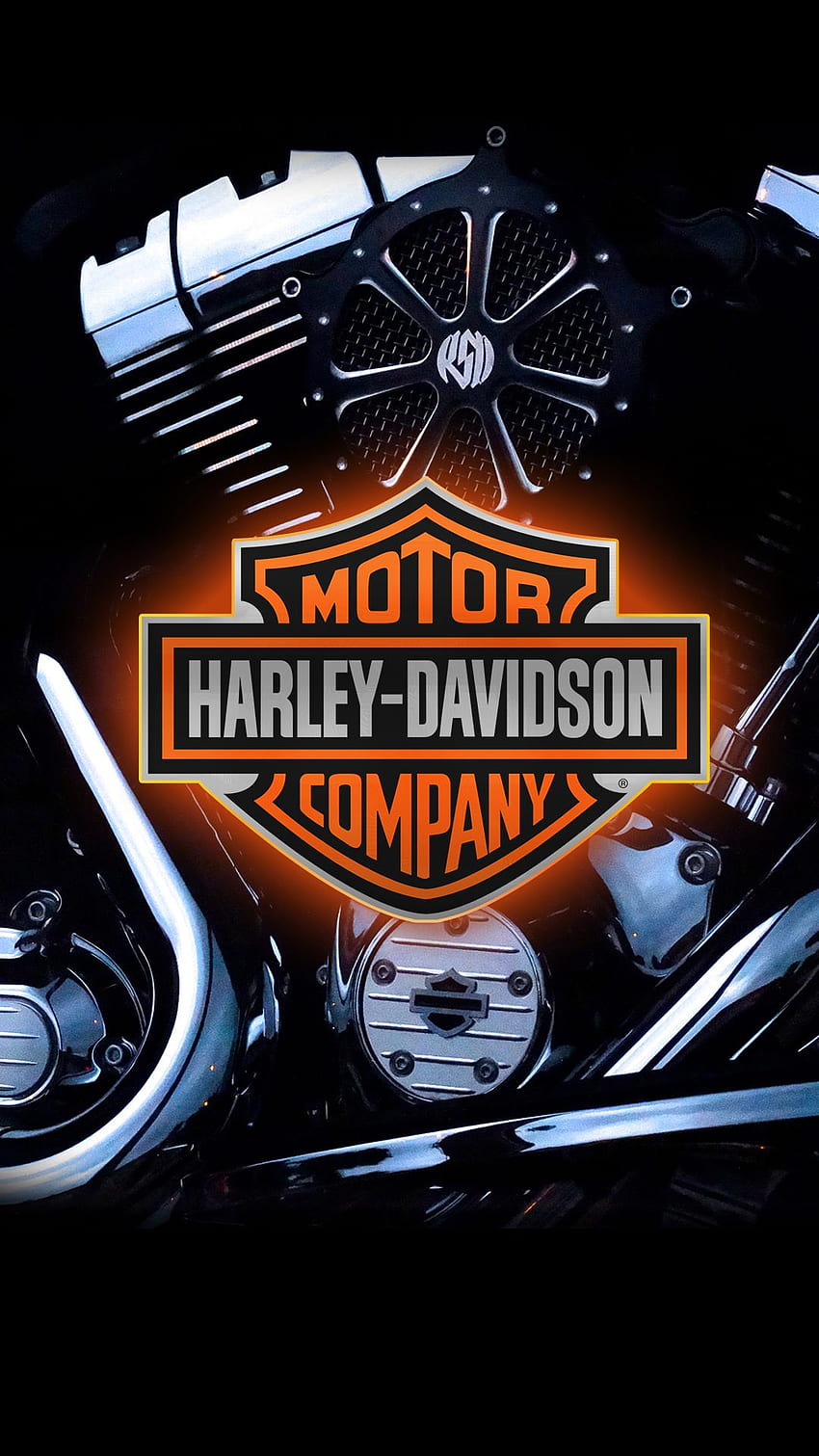 Harley Davidson, logo Harley-Davidson Tapeta na telefon HD