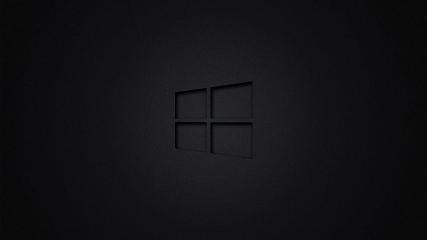 windows 10, windows, computer, dark, simple HD wallpaper