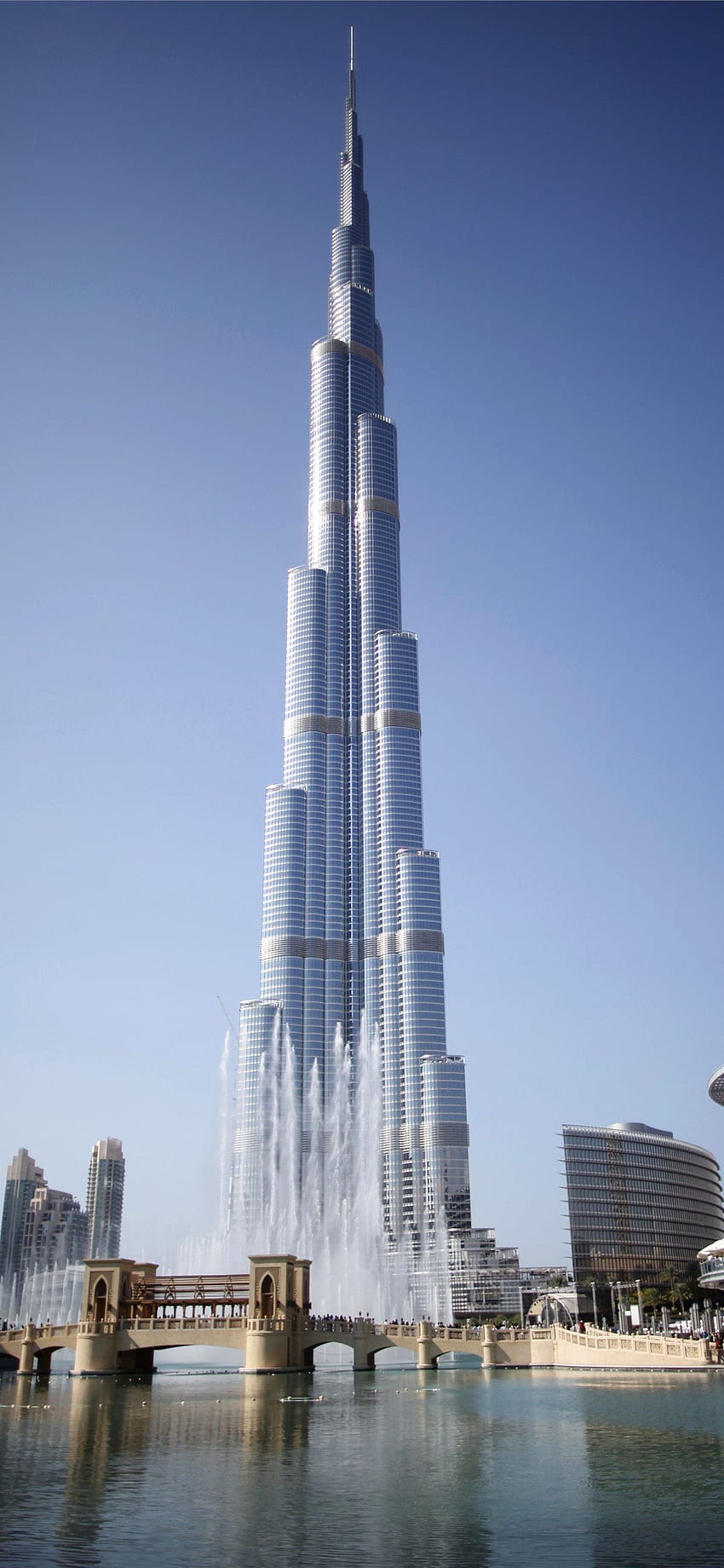 Burj Khalifa 36 Burj Dubai iPhone X, Burj Kalifa HD тапет за телефон