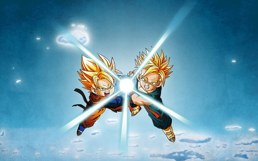 Dragon Ball Super Saiyan Trunks Charakter Sohn Goten Kamehameha, Goku God Kamehameha HD-Hintergrundbild