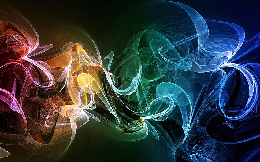 abstrato, fundo, fumaça, multicolorido, heterogêneo, plexo papel de parede HD