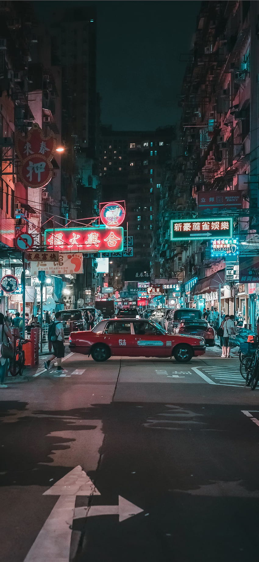 Yau Ma Tei Kowloon Hong Kong iPhone X, Hong Kong Street HD-Handy-Hintergrundbild