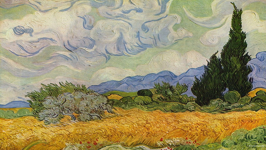 Post Impressionism Vincent Van Gogh Wheat, Van Gogh Computer HD wallpaper