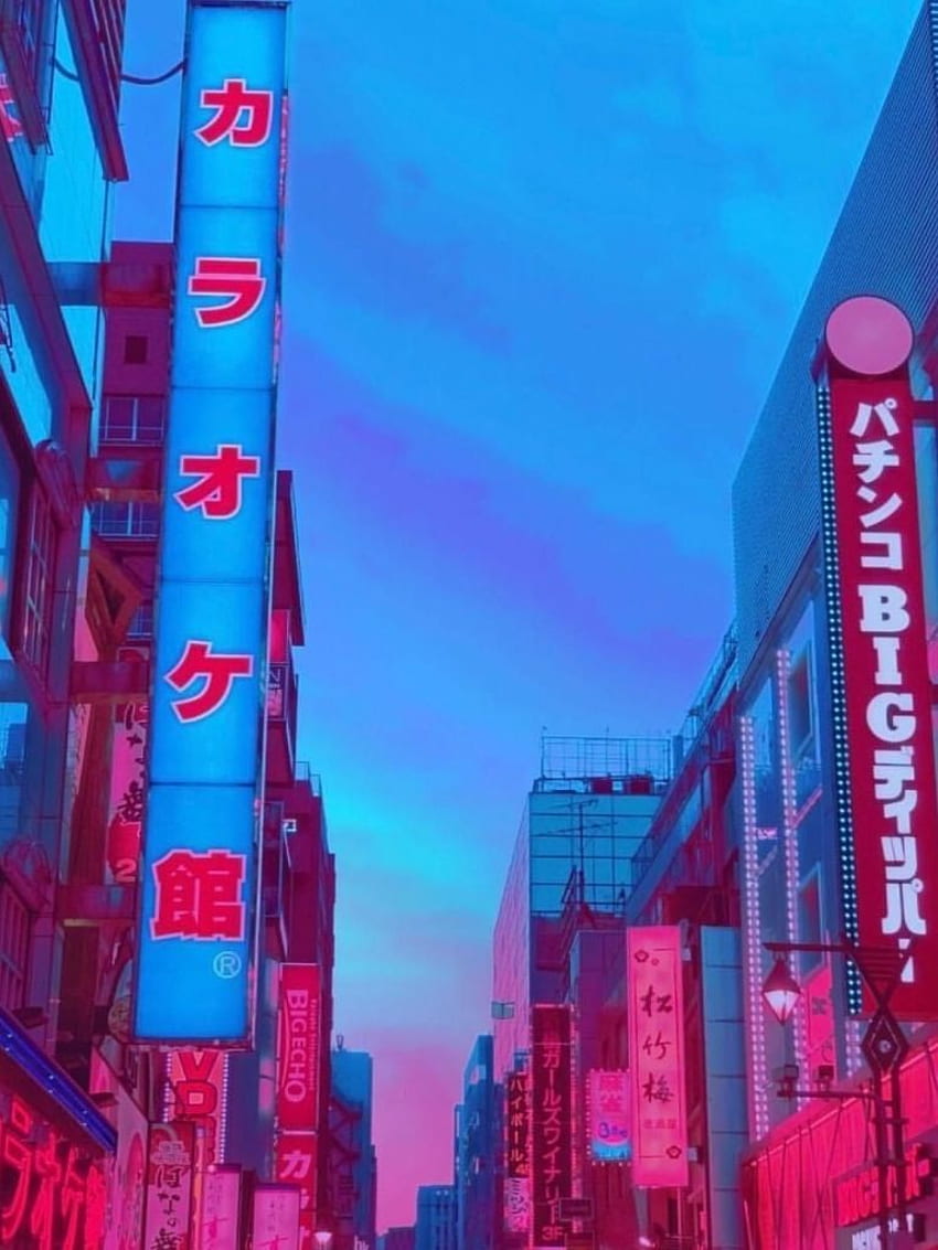отпуснете се с японската естетика в Токио Vaporwave естетика [] за вашия , мобилен телефон и таблет. Разгледайте ретро естетичния град. Ретро естетичен град, естетичен ретро HD тапет за телефон