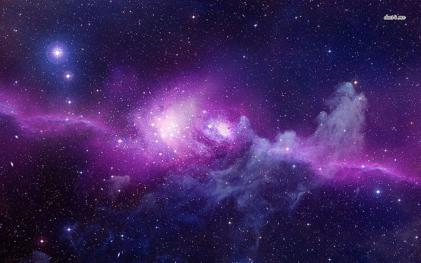Galaxienhimmel, lila Himmel HD-Hintergrundbild