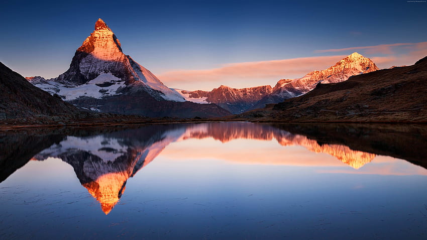 Alpen, Berg, Natur, Draußen, Gebirge in der Größe geändert, 5120*2880 HD-Hintergrundbild