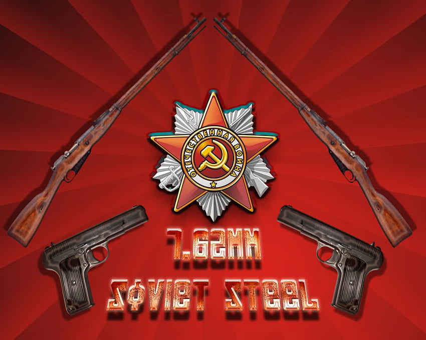 soviet union mosin nagant and tt-33, soviet union, mosin nagant, mosin-nagant, tt-33 HD wallpaper