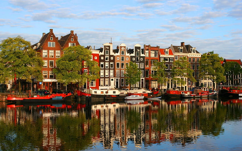 Amsterdam, Amsterdam Spring HD wallpaper