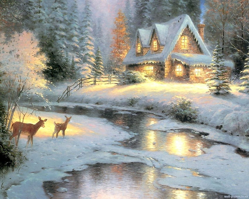 Norman Rockwell Winter Paintings - Novocom.top HD wallpaper