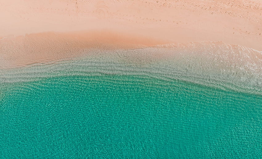 Natur, Wasser, Meer, Strand, Sand, Ansicht von oben HD-Hintergrundbild