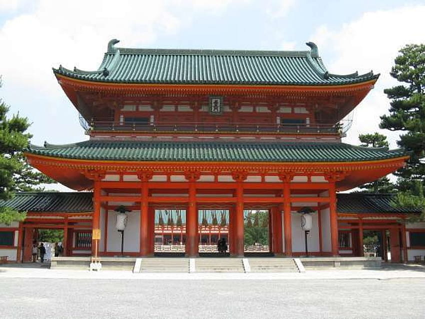 Six of the Best Shrines of Kyoto, Crimson Shrine HD wallpaper