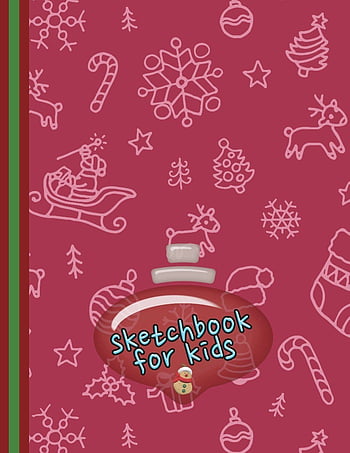 Dog Sketchbook for Kids ages 4-8 Blank Paper for Drawing.